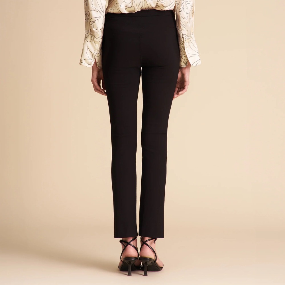 M.M. Lafleur Foster Cigarette Pants Power Stretch Black Office Career Womens 8